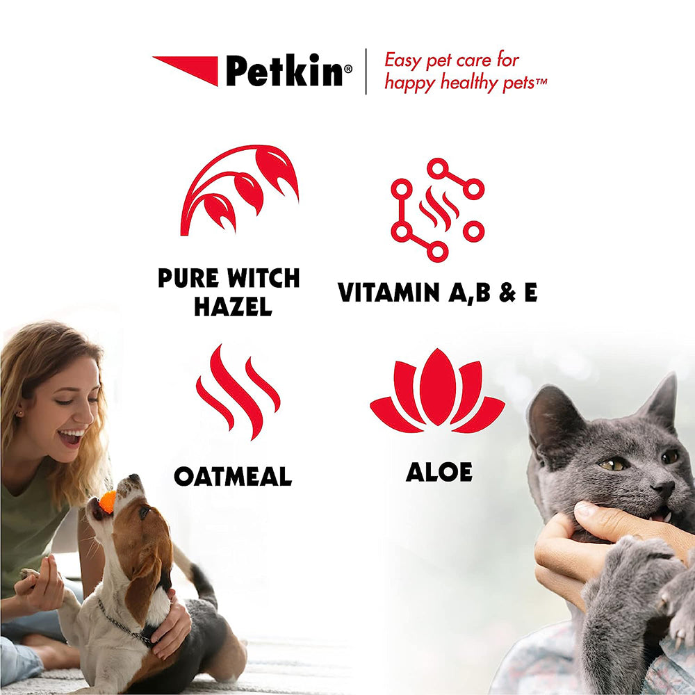 Petkin Itch Wipes for Dogs and Cats - 30 wipes - Heads Up For Tails