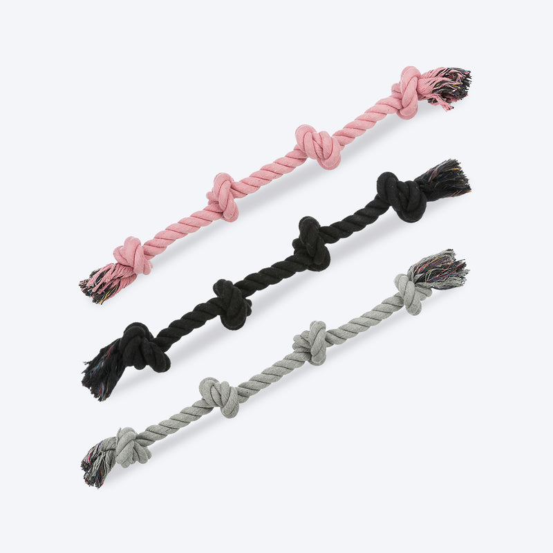 Trixie 4 Knots Playing Dog Rope Toy - 54 cm - Assorted - Heads Up For Tails