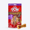 Pow Meaty Middle Duo Filled Bone Made With Real Juicy Chicken & Duck Treat For Dog - 128gm - Heads Up For Tails