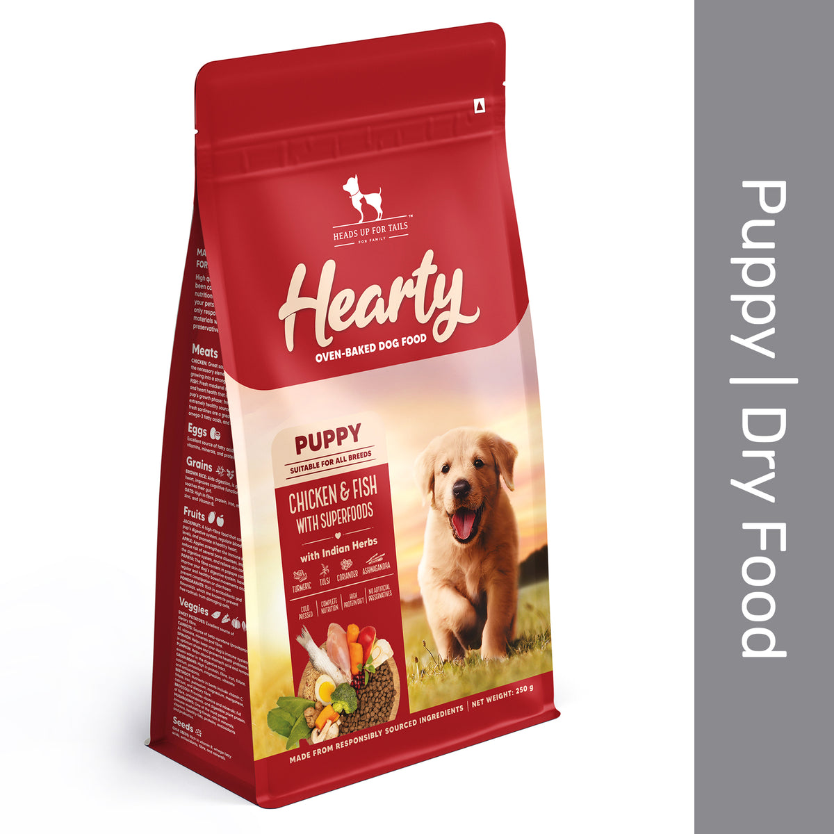 Hearty Oven-Baked Puppy Food Chicken & Fish with Superfoods