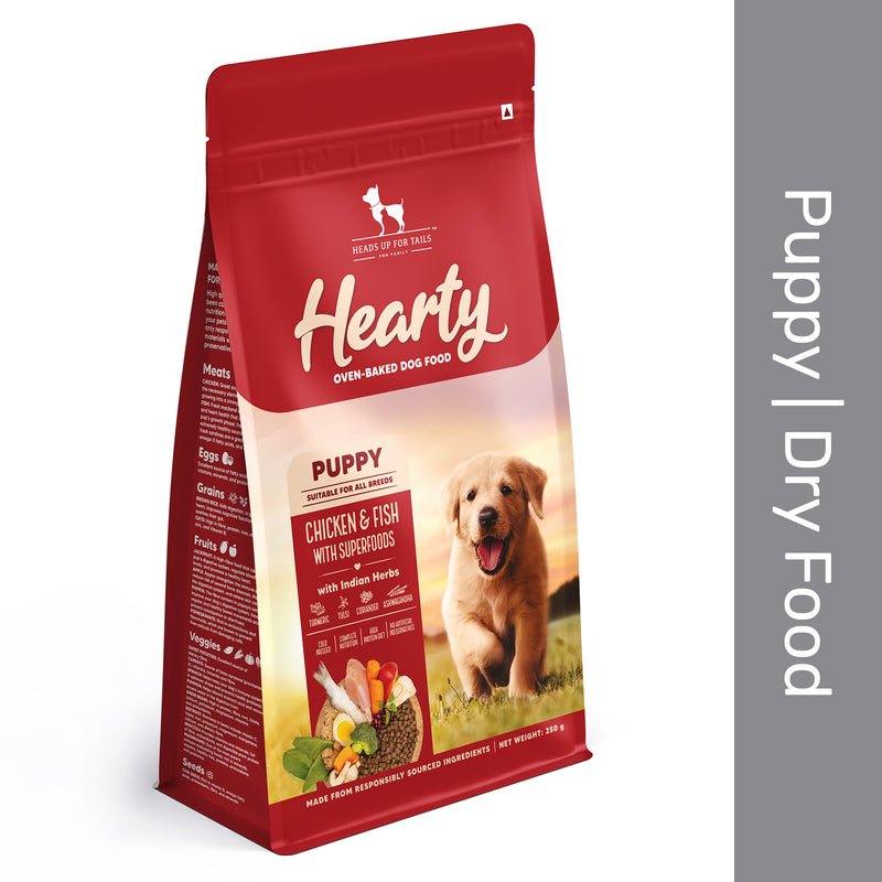Hearty Oven-Baked Puppy Food Chicken & Fish with Superfoods