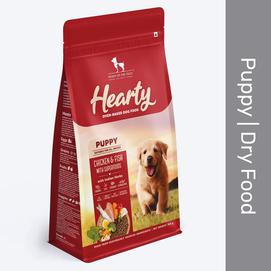 Hearty Oven-Baked Chicken & Fish Dry Food For Puppy