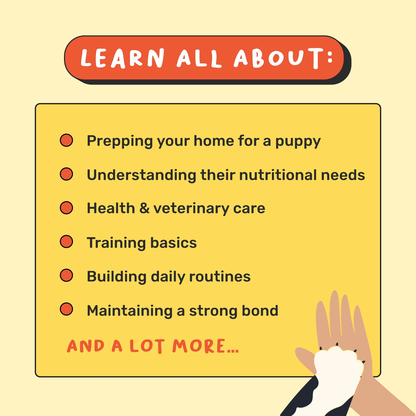 HUFT A Puppy Parenting Handbook - Heads Up For Tails