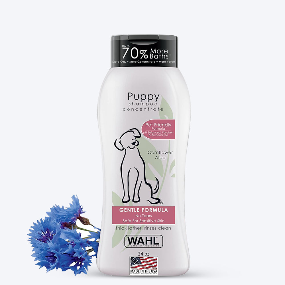 WAHL Puppy Shampoo - Cornflower Aloe - 709 ml - Heads Up For Tails