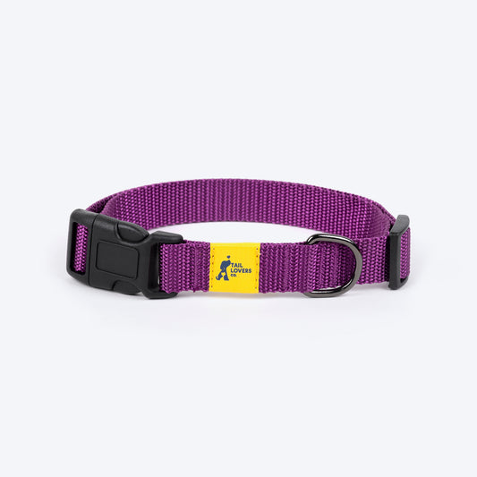 TLC Basic Collar For Dog - Purple - Heads Up For Tails