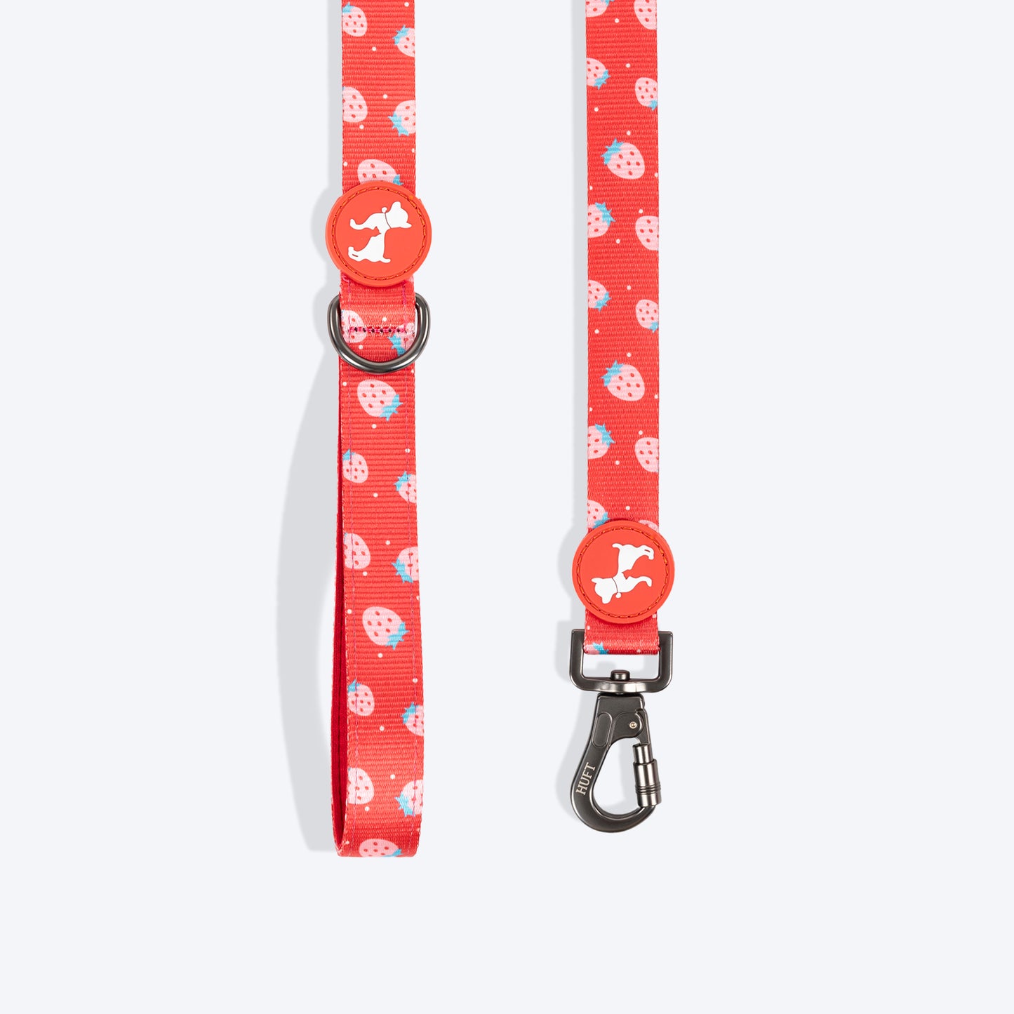 HUFT Berry Bliss Leash For Dog - Red - Heads Up For Tails