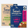 Sara's Wholesome Food Classic Paneer & Veggies and Grain-Free Lamb & Apple Combo - 2x300 gm - Heads Up For Tails