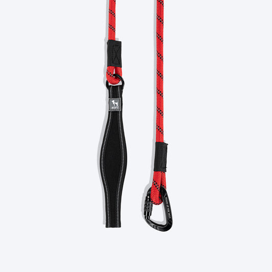 HUFT Rope Leash With Carabiner For Dog - Red - 1.2 m - Heads Up For Tails