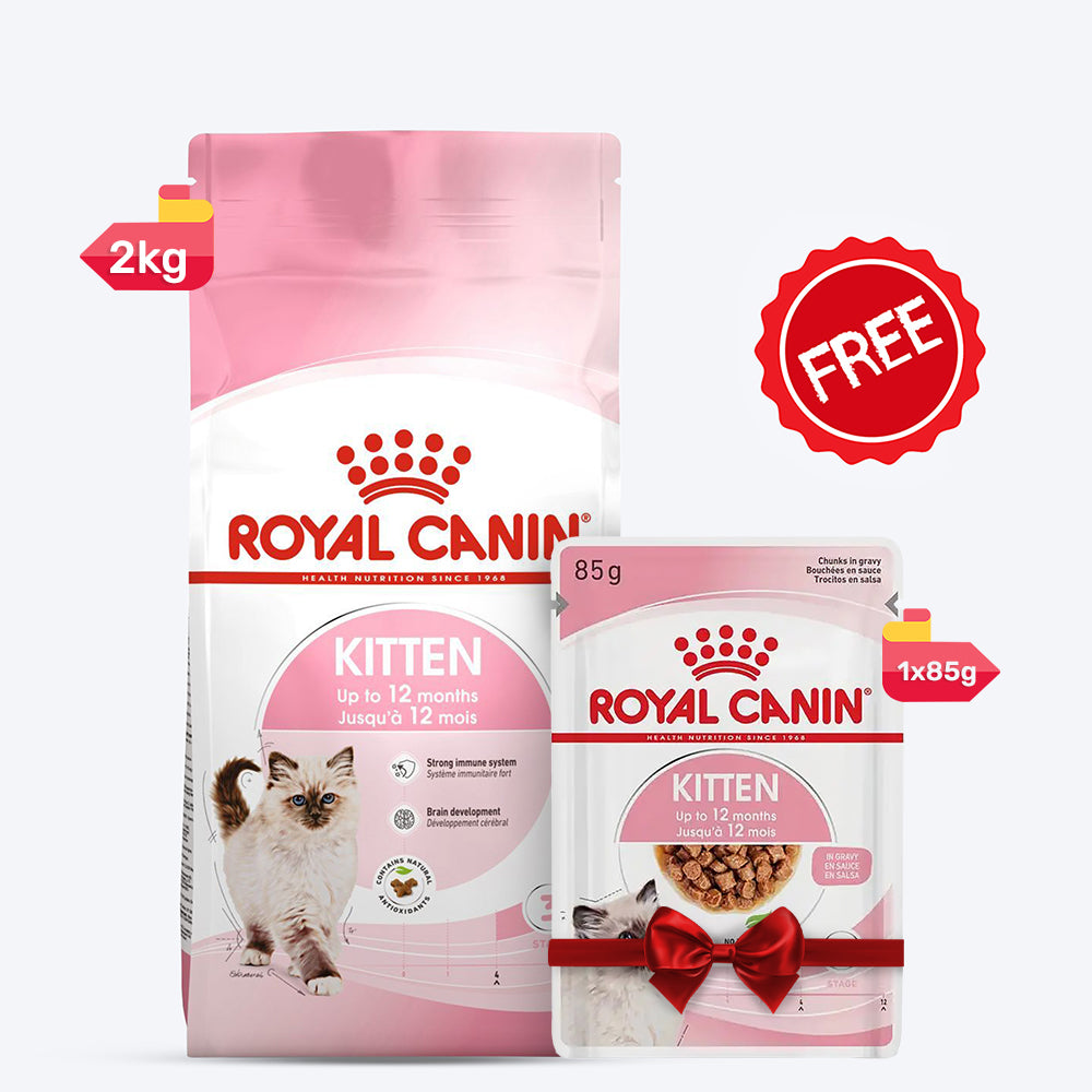 Royal Canin Dry & Instinctive Wet Food Combo For Kitten - 2 kg