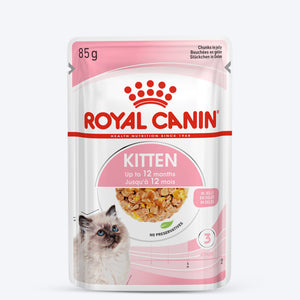 Royal Canin Kitten Jelly Wet Cat Food - 85 g packs - Heads Up For Tails