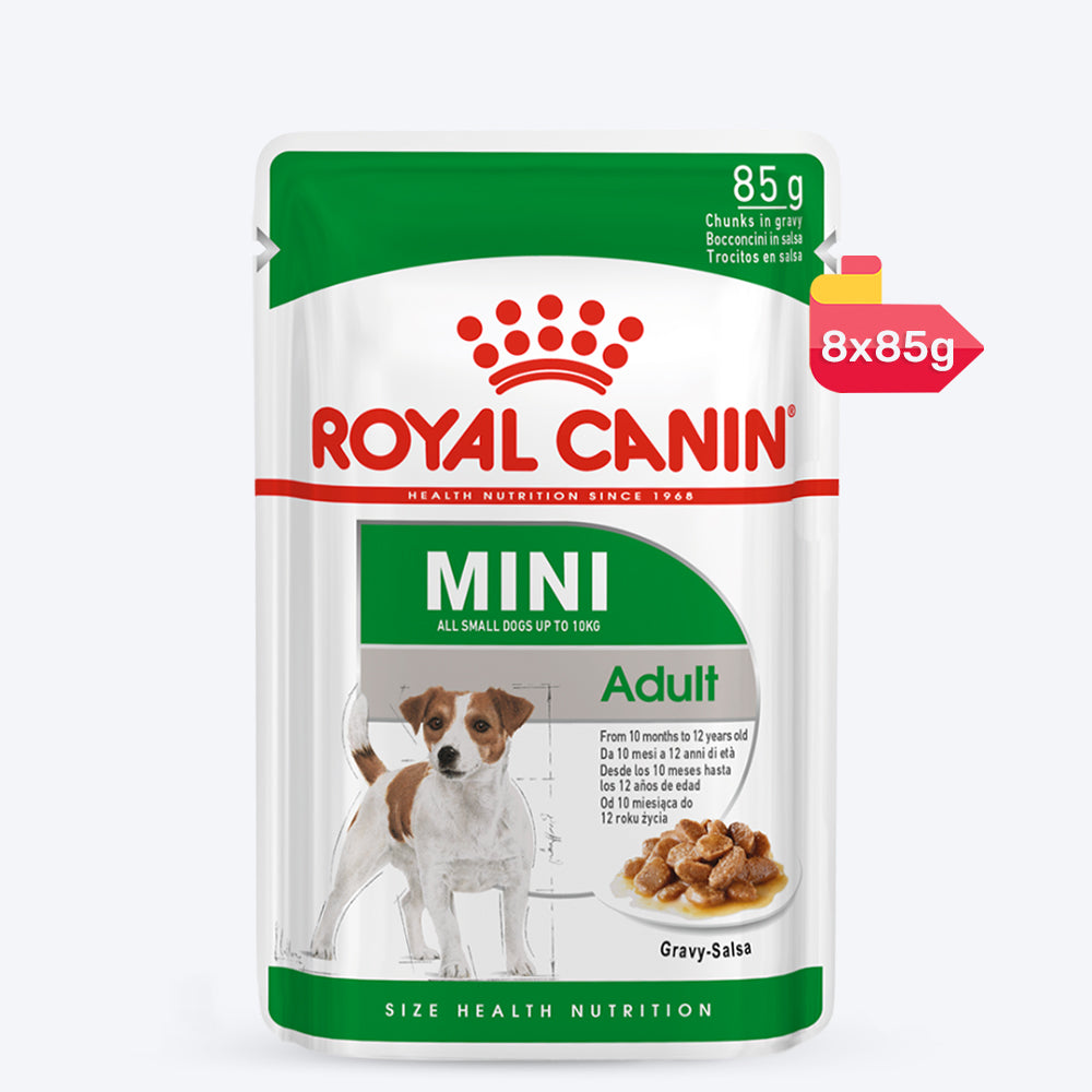 Royal Canin Mini Breed Adult Wet Dog Food - 85 g packs - Heads Up For Tails