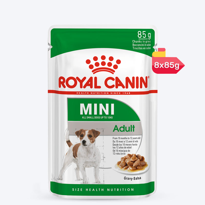 Royal Canin Mini Breed Adult Wet Dog Food - 85 g packs - Heads Up For Tails