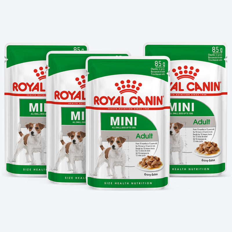 Royal Canin Mini Breed Adult Wet Dog Food - 85 g packs - Heads Up For Tails