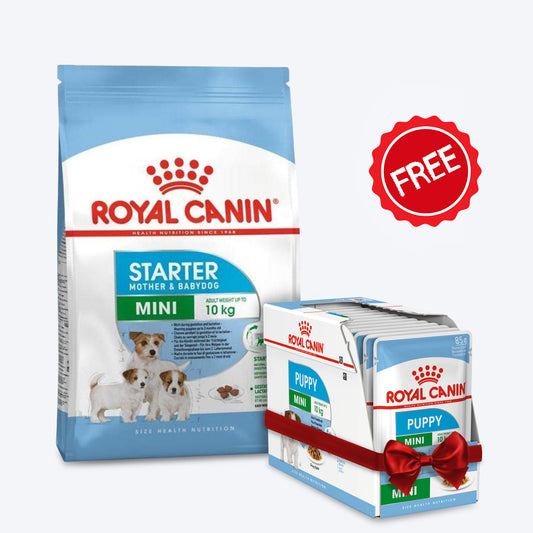 Royal Canin Mini Starter Mother & Puppy Dry & Wet Food Combo - 8 kg
