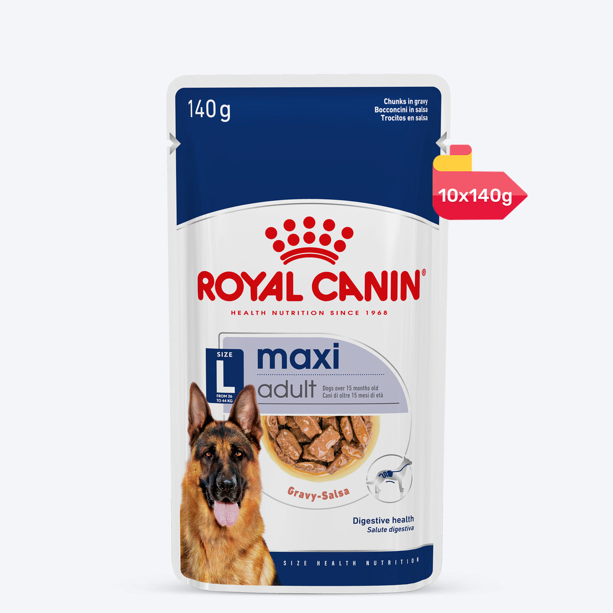 Royal Canin Maxi Adult Dog Wet Food - 140 g - Heads Up For Tails