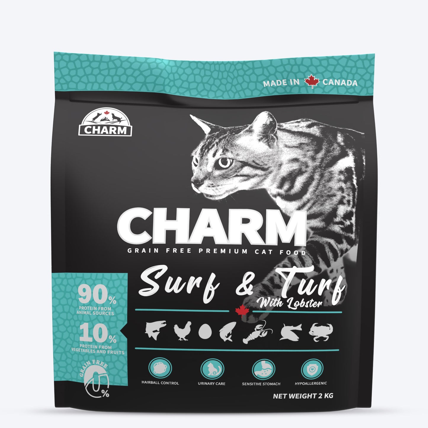 Charm Premium Surf & Turf With Lobster Grain Free Dry Food For Cat