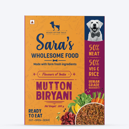 Sara's Wholesome Food Mutton Biryani - Flavours of India - 300 g
