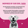 Sara's Doggie Treats Dehydrated Lamb Jerky, 70 g, high protein, low fat, all-natural, grain-free dog treats.