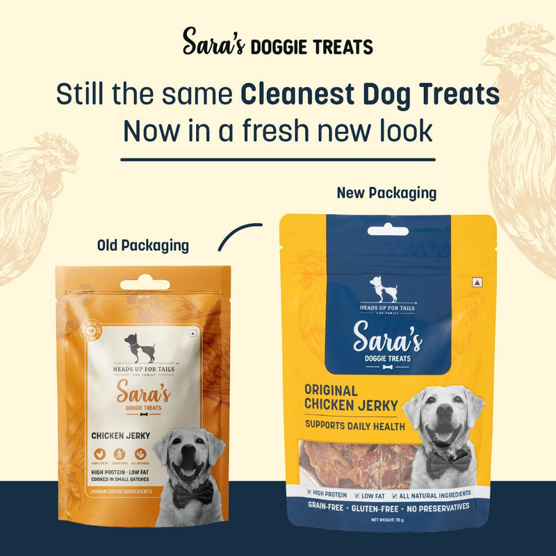 Sara's Chicken Jerky Dog Treats Human-Grade Grain-Free 70g