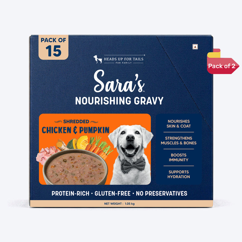 Sara’s Nourishing Gravy Shredded Chicken & Pumpkin Wet Food For Dog - 70 gm