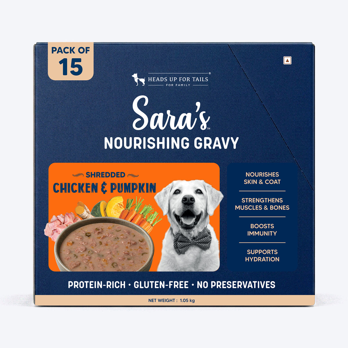 Sara’s Nourishing Gravy Shredded Chicken & Pumpkin Wet Food For Dog - 70 gm