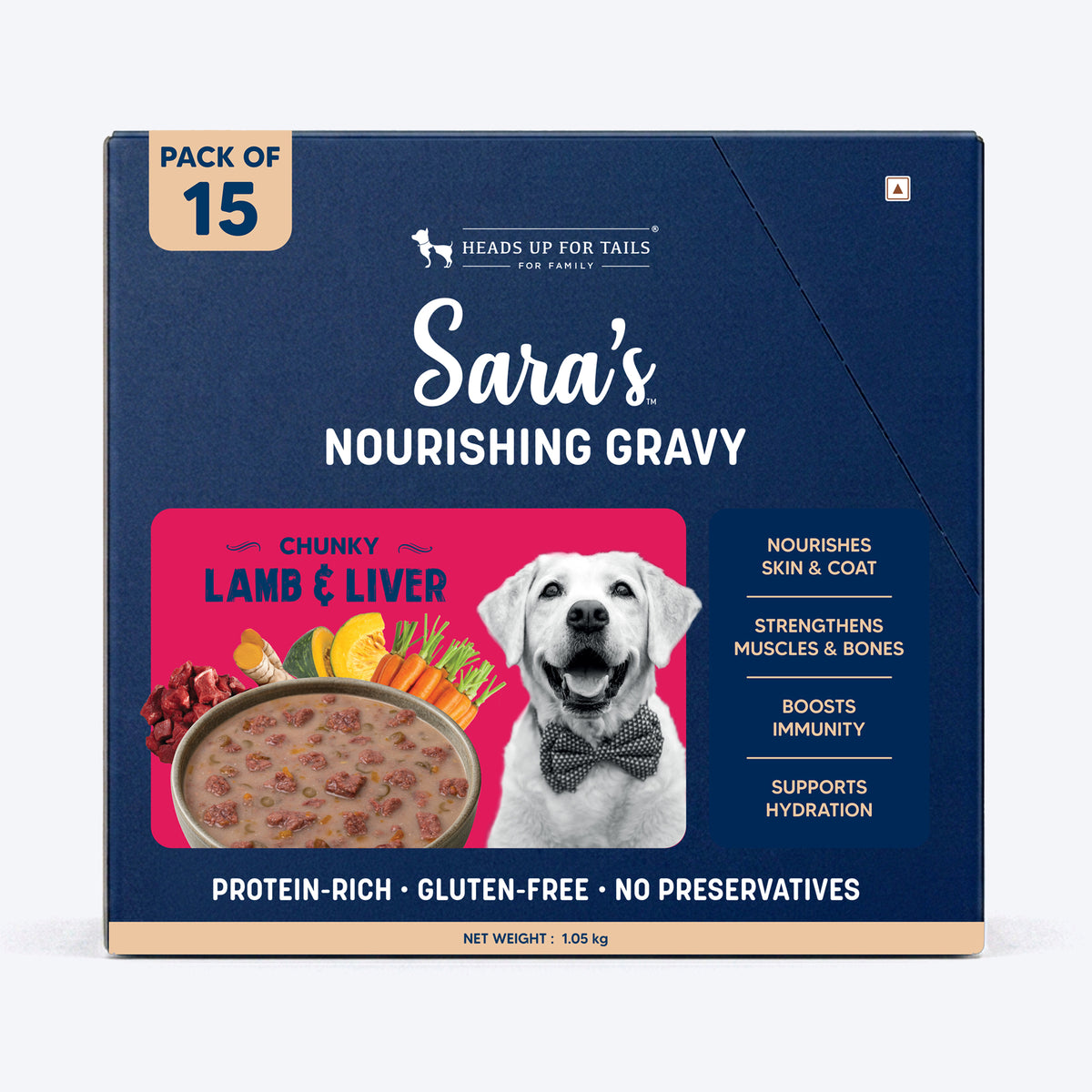 Sara’s Nourishing Gravy Chunky Lamb & Liver Wet Food For Dog - 70 gm