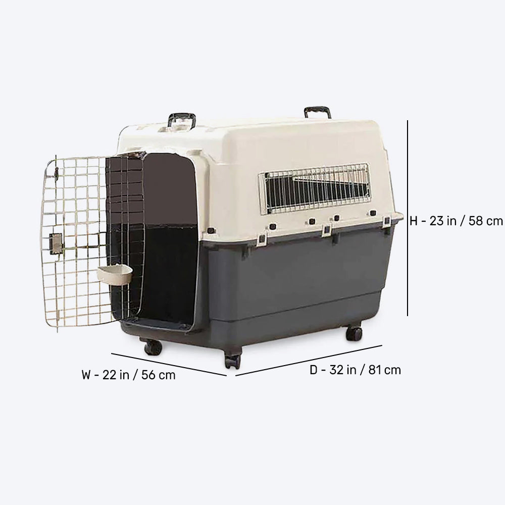 Savic Andes 5 - Dog & Cat Carrier - 32 x 22 x 23 inch - Holds up to 25 kg - Heads Up For Tails