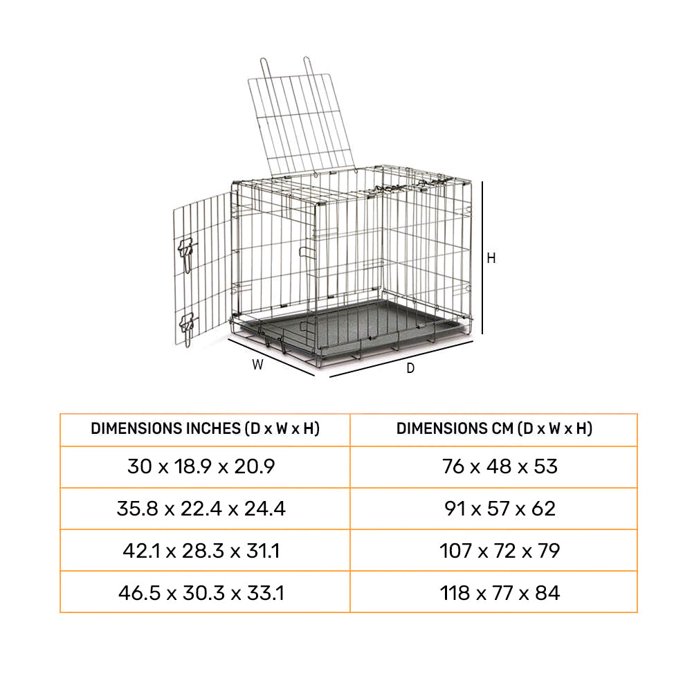 Savic Dog Cottage Cage - Black - Upto 13 kg - 107 x 72 x 79cm - Heads Up For Tails