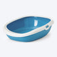 Savic Gizmo Cat Litter Tray with Rim - Blue - 20 x 14 x 5 inches_01