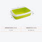 Savic IRIZ Cat Litter Tray with Rim - Lemon Green - 17 x 12 x 5 inches_02