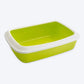 Savic IRIZ Cat Litter Tray with Rim - Lemon Green - 17 x 12 x 5 inches_01