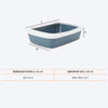 Savic IRIZ Cat Litter Tray with Rim - White Bluestone - 20 x 14 x 5 inches_02