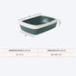 Savic IRIZ Cat Litter Tray with Rim - Nordic Green - 20 x 14 x 5 inches_02