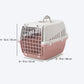 Savic Trotter  1 - Dog & Cat Carrier - Light Grey Ash Rose - 19 x 13 x 12 inch -  Holds up to 5 kg - Heads Up For Tails