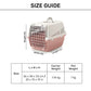 Savic Trotter  2 - Dog & Cat Carrier- Grey Ash Rose - 22 x 15 x 13 inch - Holds up to 7 kg