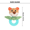 HUFT Cuddle Bear Squeaky Plush Toy For Puppies - Multicolor - Heads Up For Tails