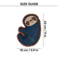 HUFT Jean Sloth Plush Toy For Dog - Navy Blue - Heads Up For Tails