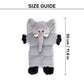 HUFT Cuddlephant Squeaky Plush Toy For Dog - Grey - Heads Up For Tails