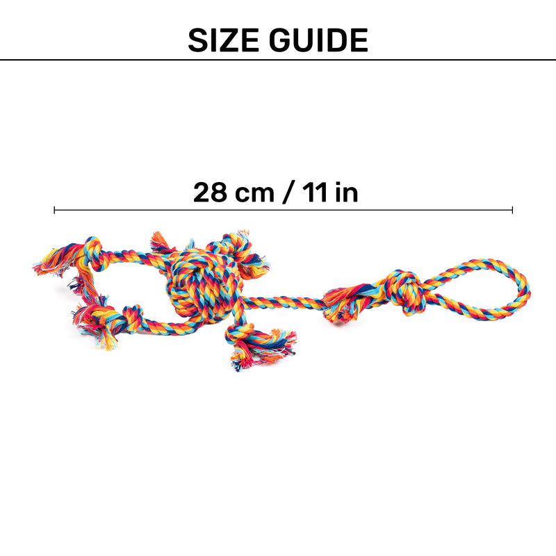 HUFT Tuggables Rope Toy For Dog - Multicolor - Heads Up For Tails