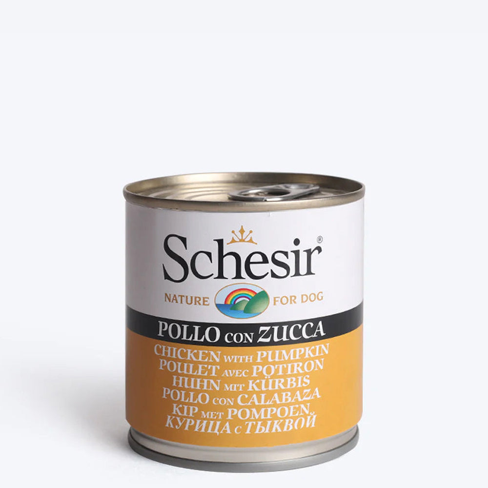 Schesir 46% Chicken with Pumpkin Gravy Wet Dog Food - 285 g - Heads Up For Tails