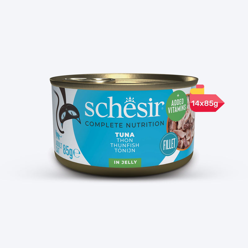 Schesir 51% Tuna Canned Wet Cat Food - 85 g - Heads Up For Tails