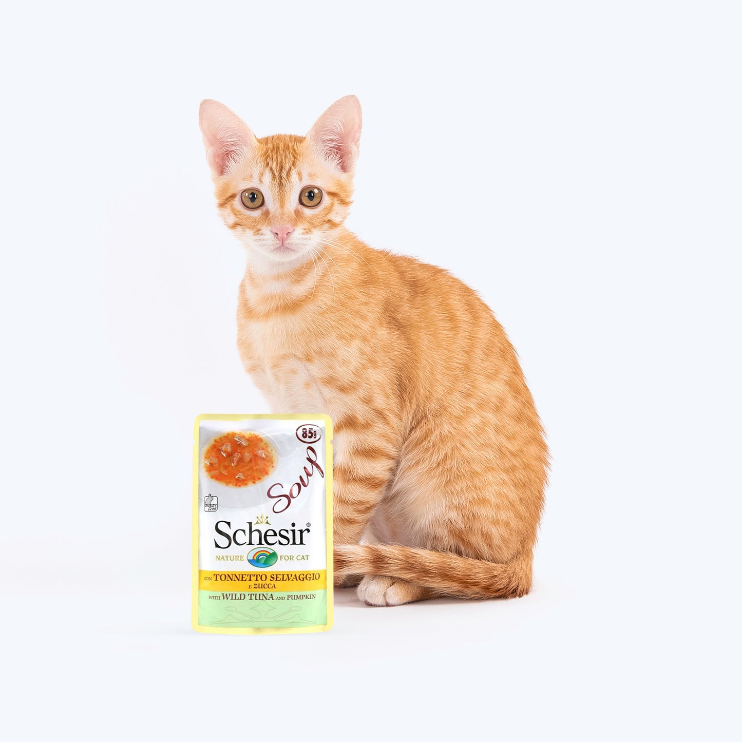 Schesir 70.5% Tuna and Pumpkin Wild Soup For Adult Cats - 85 g_02