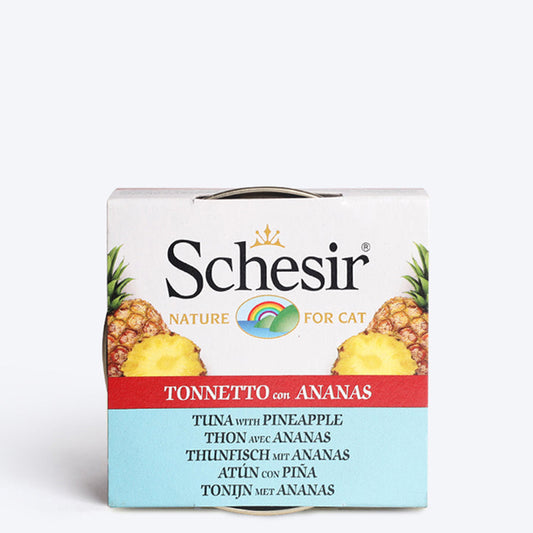 Schesir Tuna With Pineapple Wet Cat Food Can - 75 g - Heads Up For Tails