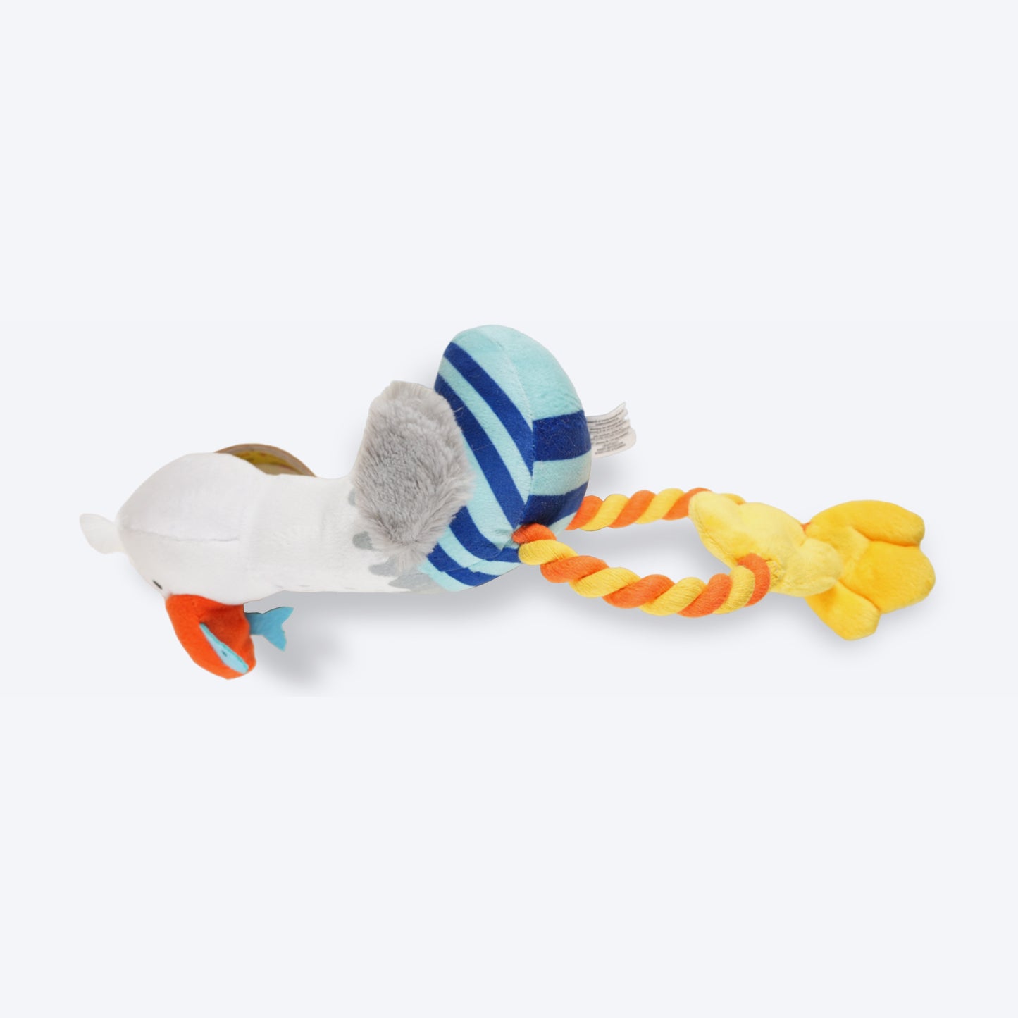 FOFOS Sea Mew Sealife Squeaky Plush Dog Toy - White_03