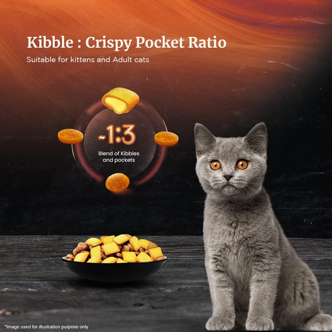 Sheba Kitten Adult Chicken Flavour Irresistible Dry Cat Food