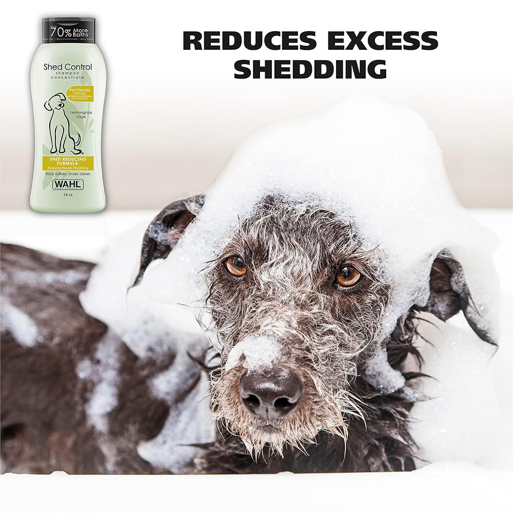 WAHL Shed Control Dog Shampoo - Lemongrass Sage - 709 ml - Heads Up For Tails
