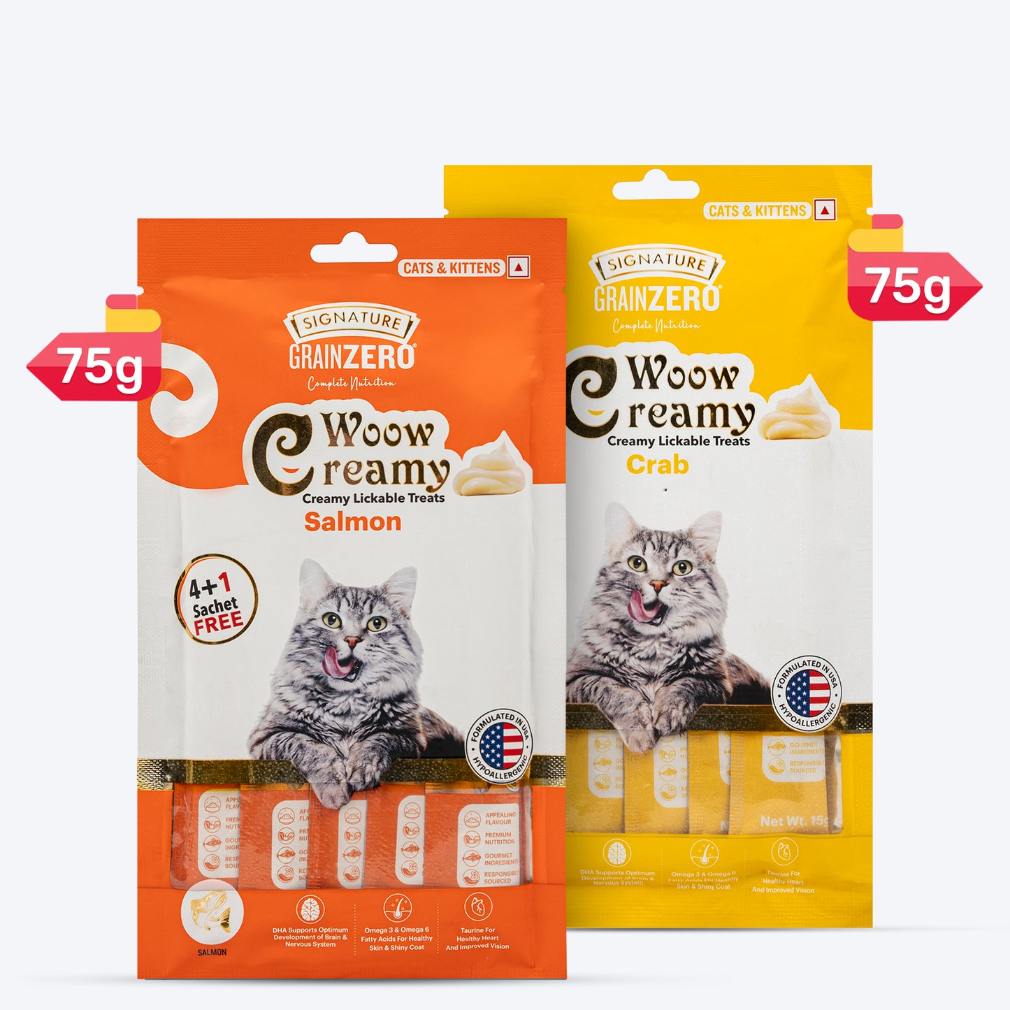 Signature Grain Zero Whiskerlicious Treats Combo For Cat & Kitten