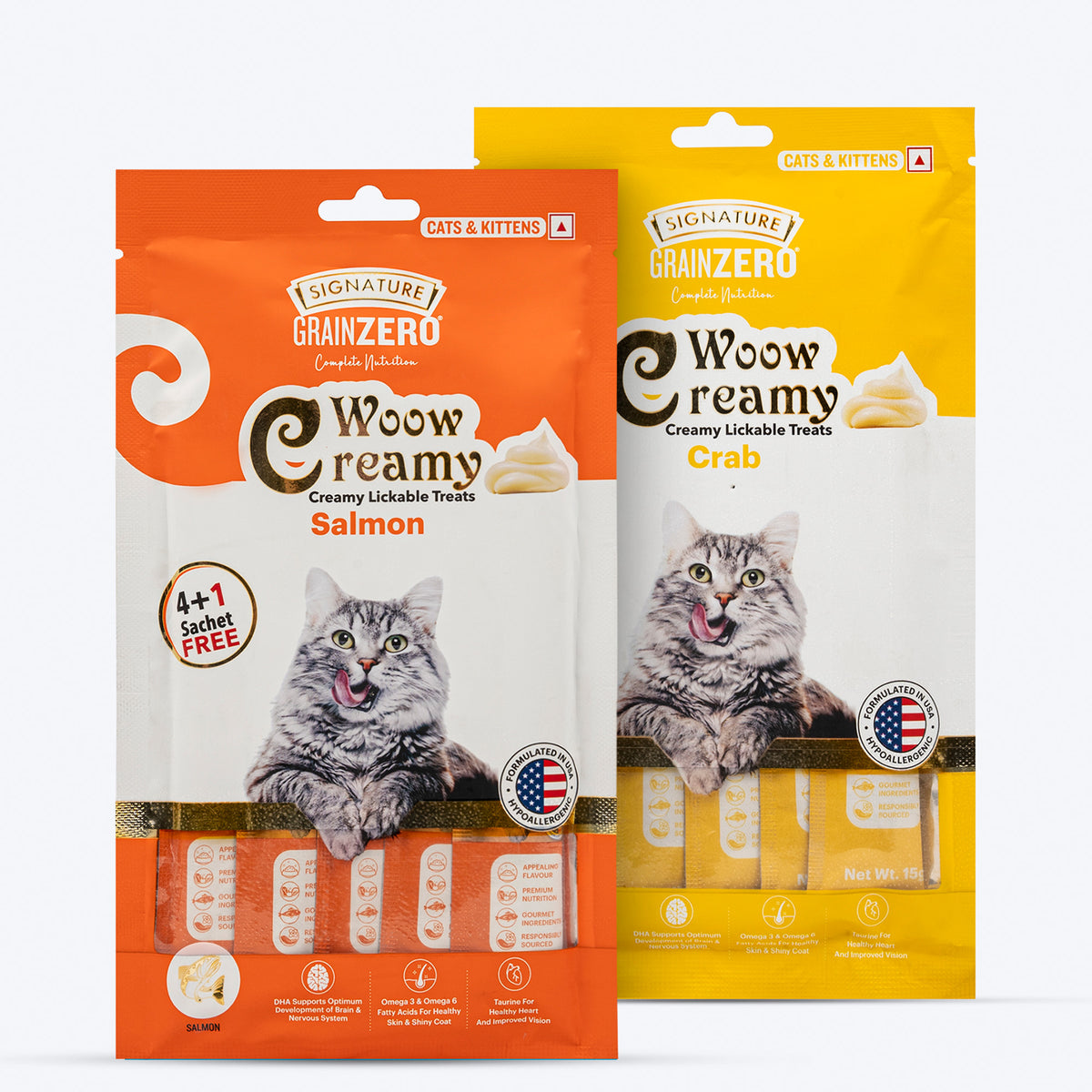 Signature Grain Zero Whiskerlicious Treats Combo For Cat &amp; Kitten