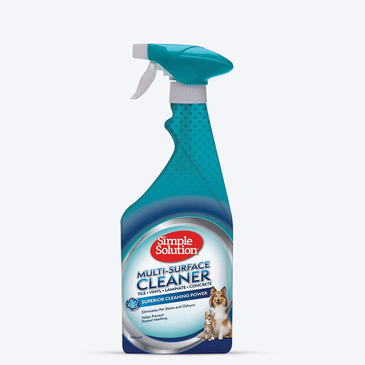 Simple Solution Multi-Surface Dog & Cat Stain & Odour Cleaner Spray - 750 ml - Heads Up For Tails