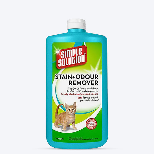 Simple Solution Stain & Odour Remover for Cats - 1000 ml - Heads Up For Tails